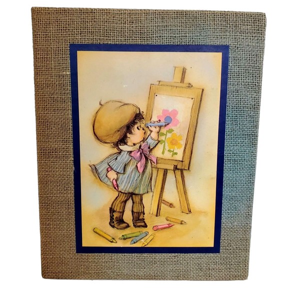 60s Big Head Hallmark Charmers Sunbonnet Kids Scrapbook Photo Album Vtg Unused - Picture 1 of 10